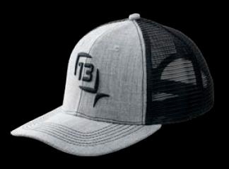 13 FISHING CAP HEATHER GREY MESH
