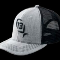 13 FISHING CAP HEATHER GREY MESH